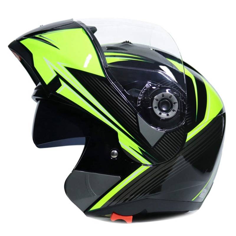 Helm Motorrad Klapprad Dach Motorradhelm Doppelscheibe Moto Helm Offroad Motorradrennen Offroad Helm Casco Moto Casque von Motesen