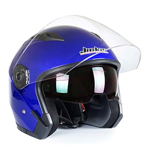 Helm Offenes Visier Motorrad Halbhelm Vintage Scooter Jet Helm Offenes Gesicht Männer Frauen Casco Retro Helme Pare Moto Cascos Para von Motesen