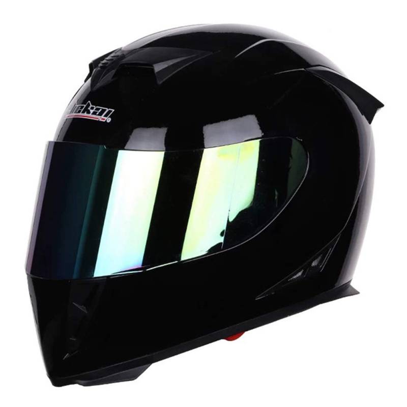 Integralhelm Mountainbike integralhelm getöntes visier mit Doppelscheibe Stilvoller Rennhelm mit Schnellverschluss Casco Moto Motorradhelme Herren/Damen Integralhelm von Motesen