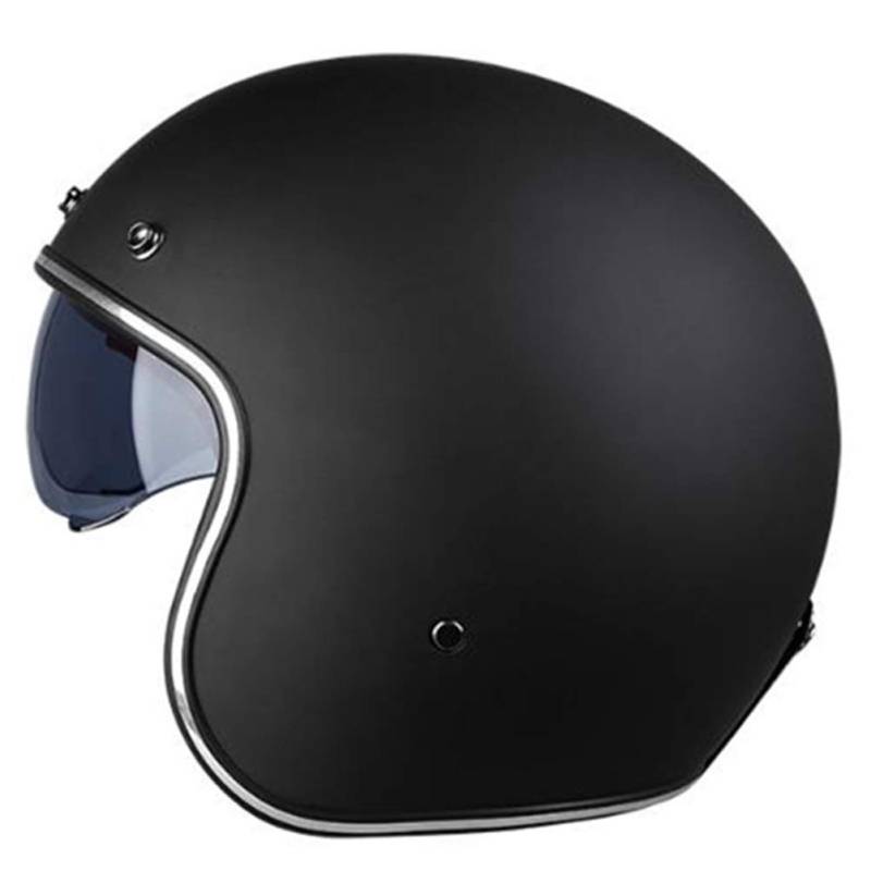 Jet Motorradhelm Verletzungen Motorrad Crash Half Helm Motorradhelm Herren Retro Halb Jet Helme für Männer Frauen Motorradhelme Kaski Helma Hjelm Kypärä Helm von Motesen