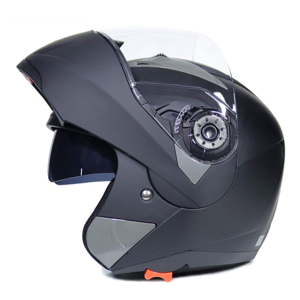 Leichter modularer Motorradhelm Aufklappbarer Dach-Motorradhelm Doppelscheibe Racing Offroad-Helm Casco Moto Helme von Motesen