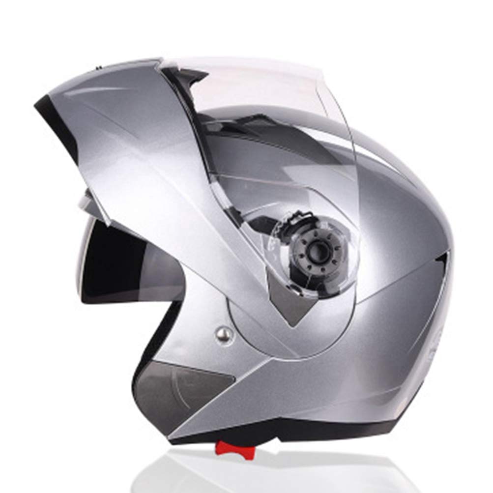 Motorradhelm Flip Up Front Motorradhelm Scooter Motorradhelm Moto Zubehör Helmvisier Anti Fog von Motesen