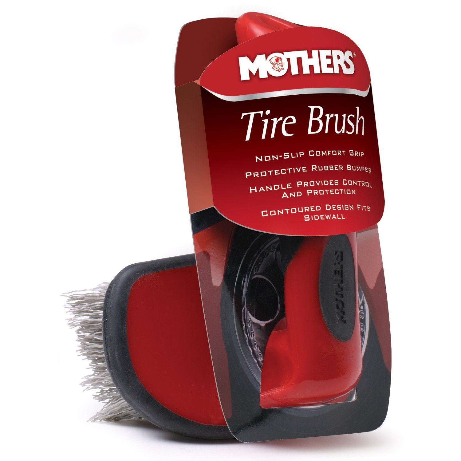 MOTHERS 156000 Tire Brush - Felgenbürste Reifenbürste, Auto Felgen Reifen Speichen Hand Wasch Bürste von MOTHERS