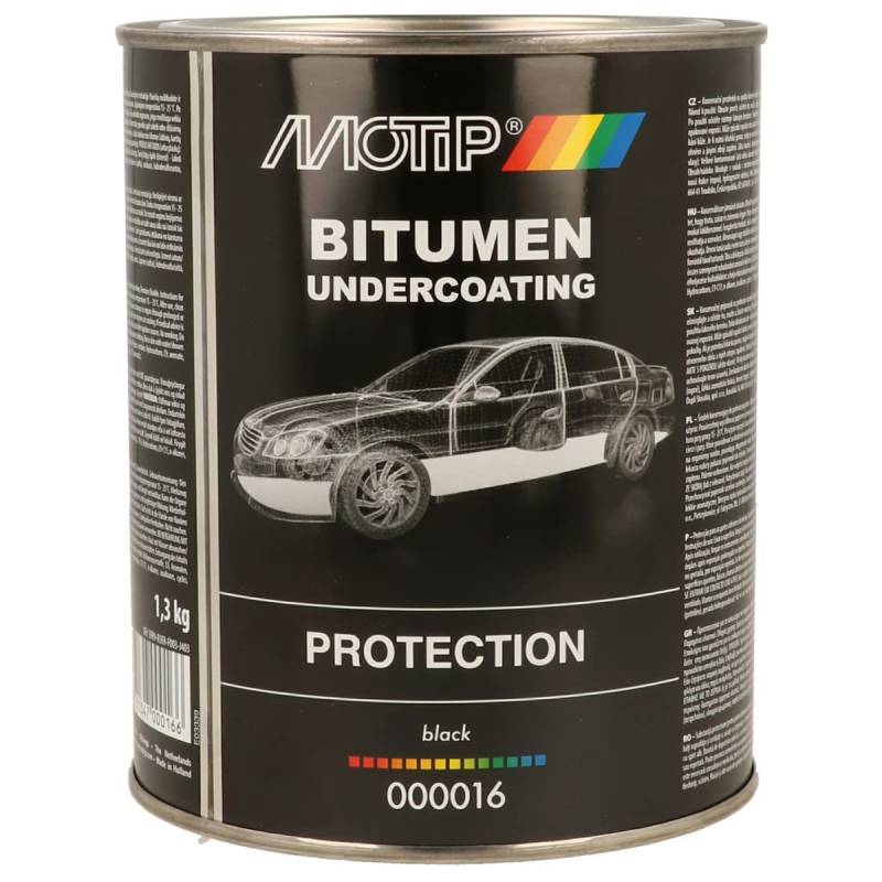 MOTIP 000016 Unterbodenschutz Bitumen schwarz 1.3 kg von MOTIP