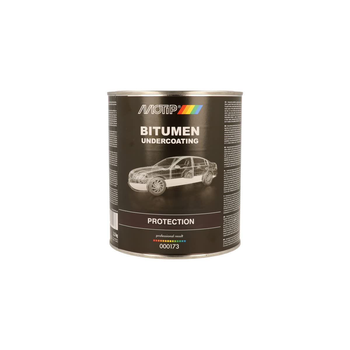 MOTIP 000173 Unterbodenschutz Bitumen schwarz 2500 g von MOTIP