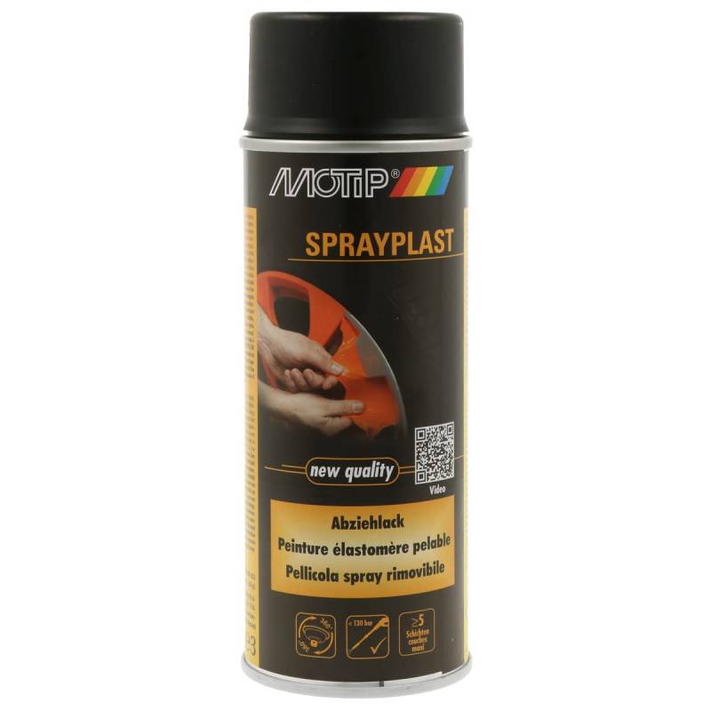 MOTIP 396519 Sprayplast Abziehlack schwarz matt 400 ml von MOTIP