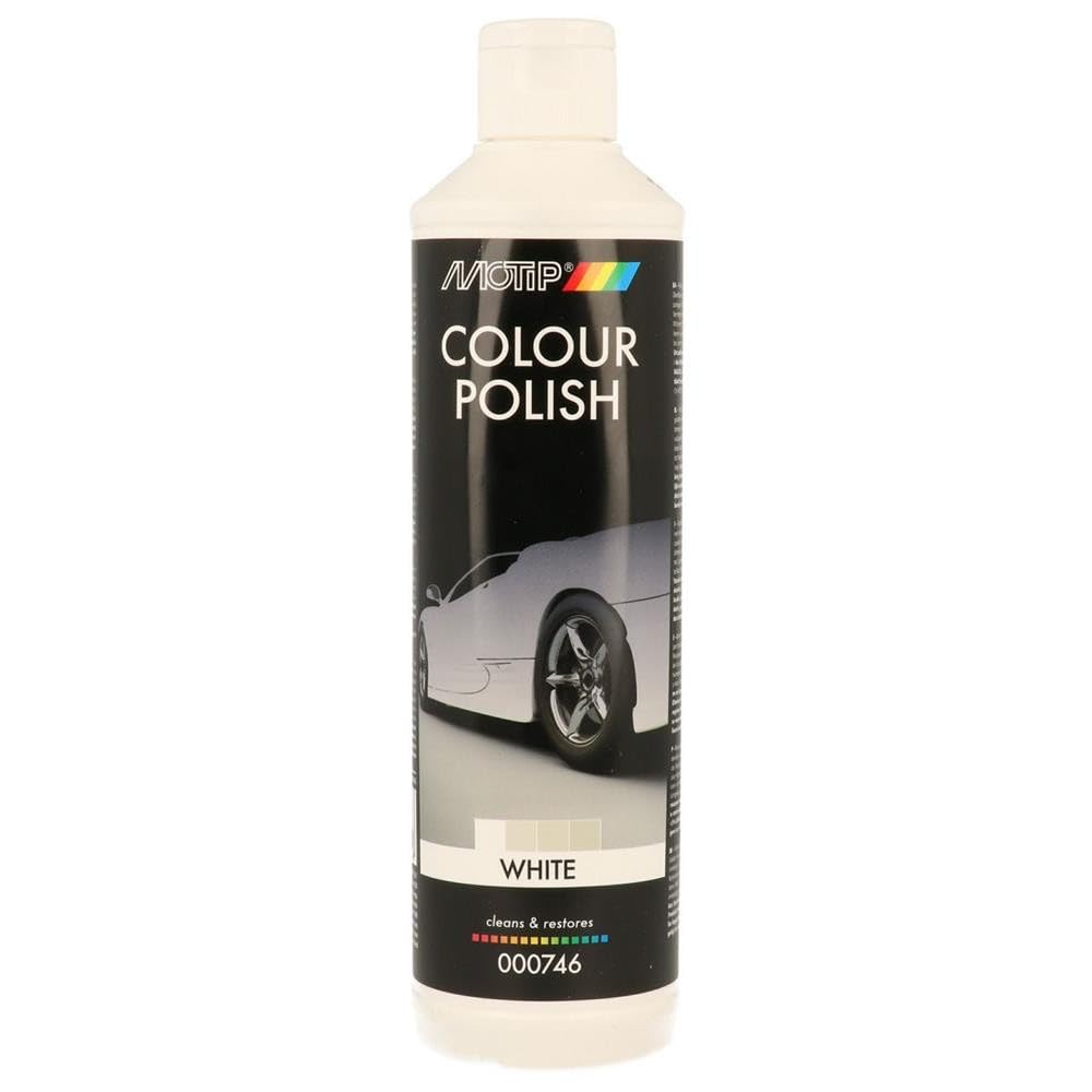 Motip Color Politur Colour Polish Weiss White Lackpflege Auto 000746 500Ml von MOTIP