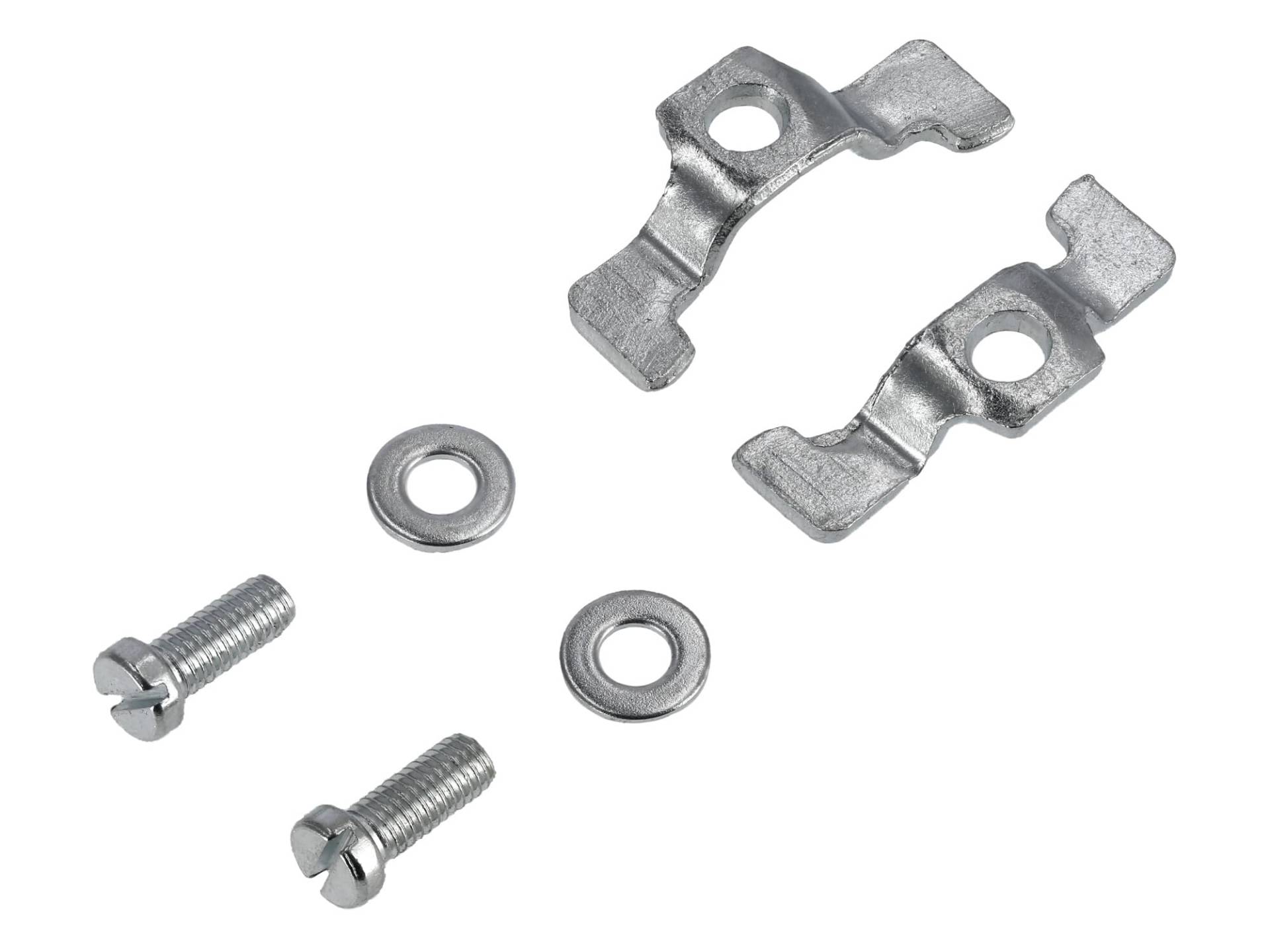 Set: Befestigungskrallen und Schrauben für Grundplatte - Simson S50, S51, KR51 Schwalbe, u.a. von Moto Basic Parts