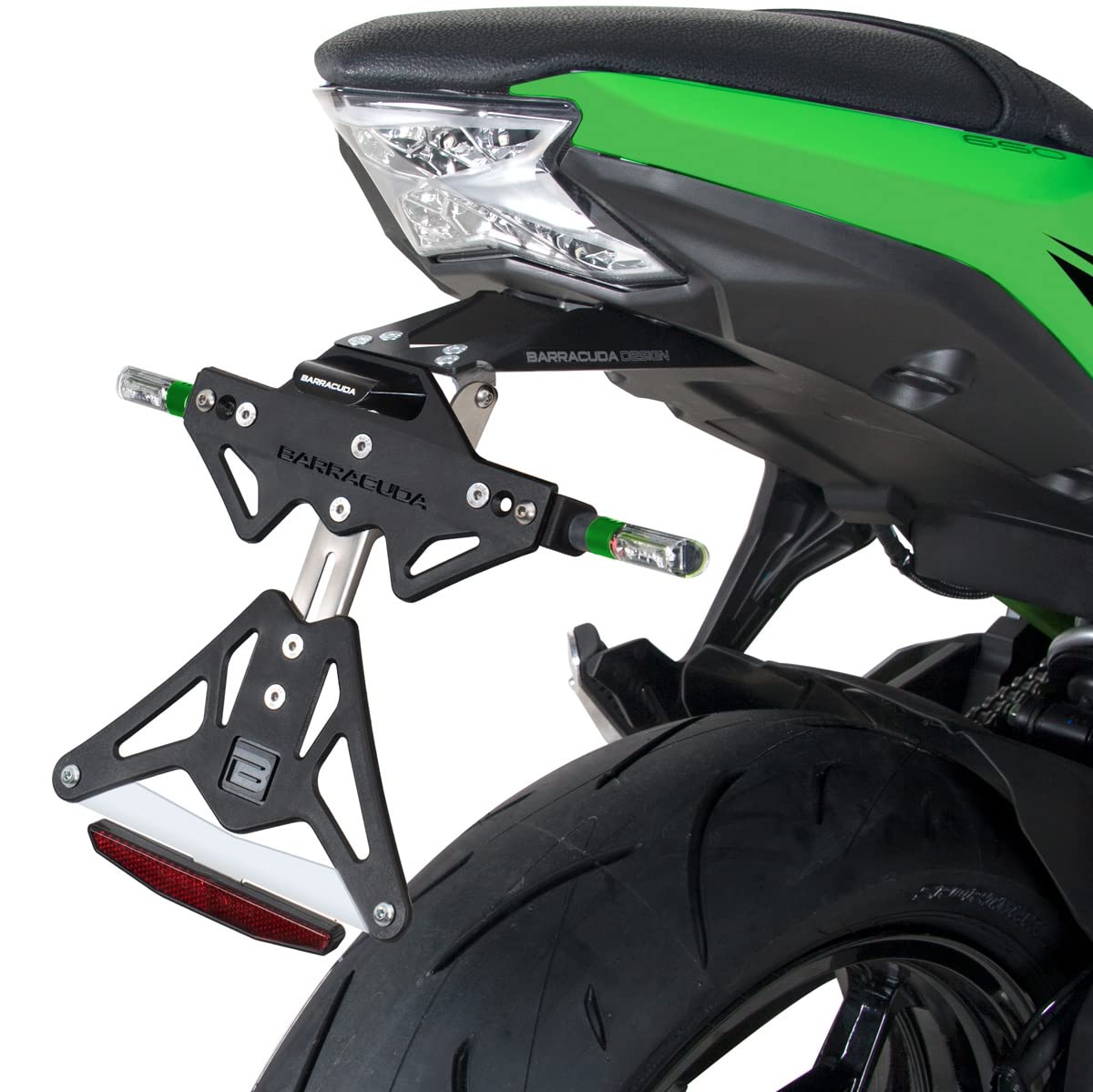 Barracuda Kennzeichenhalter für Kawasaki Ninja 650 2017-2022 von Moto Discovery