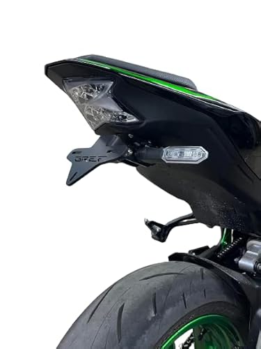 GREF-Kennzeichenhalter für Kawasaki Z900 2017-2024 (mit hochklappbarem Knopf) von Moto Discovery