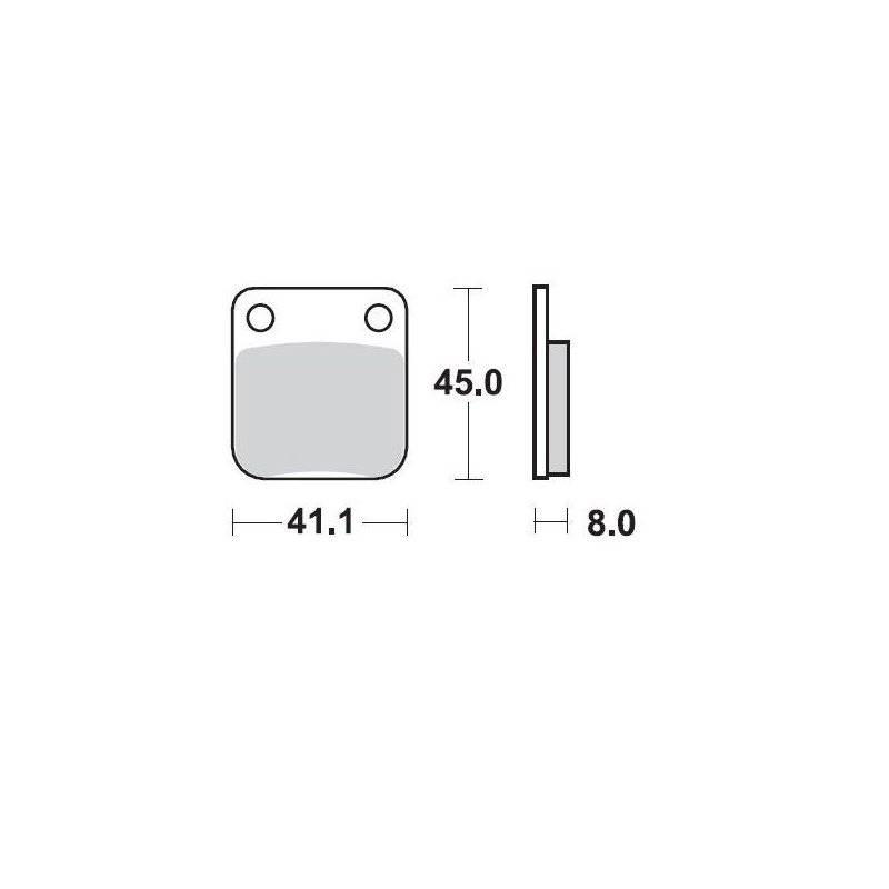 BRAKE PAD CERAMIC von Moto-Master