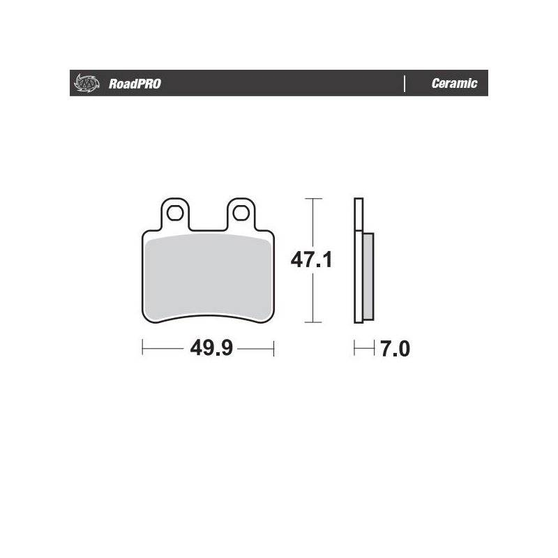 BRAKE PAD CERAMIC von Moto-Master