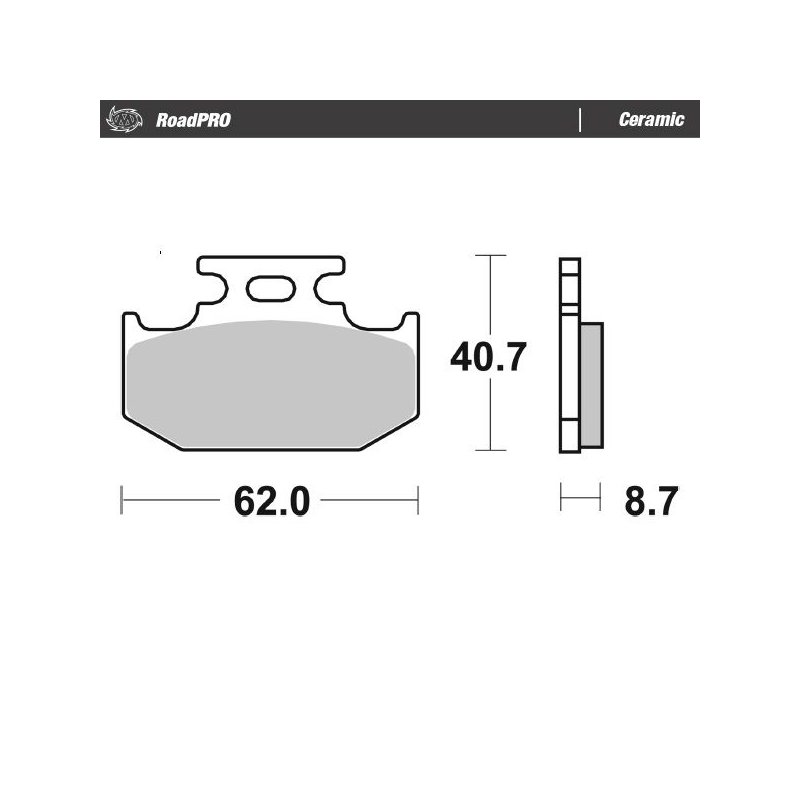 BRAKE PAD CERAMIC von Moto-Master