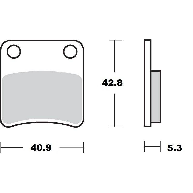 BRAKE PAD CERAMIC von Moto-Master