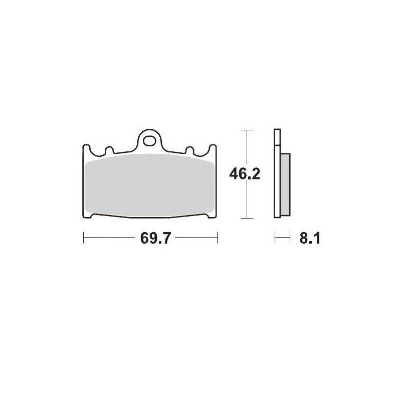 BRAKE PAD CERAMIC von Moto-Master