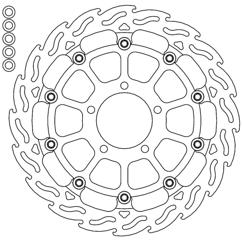 Brake Disc Flame Fr L Sbk von Moto-Master