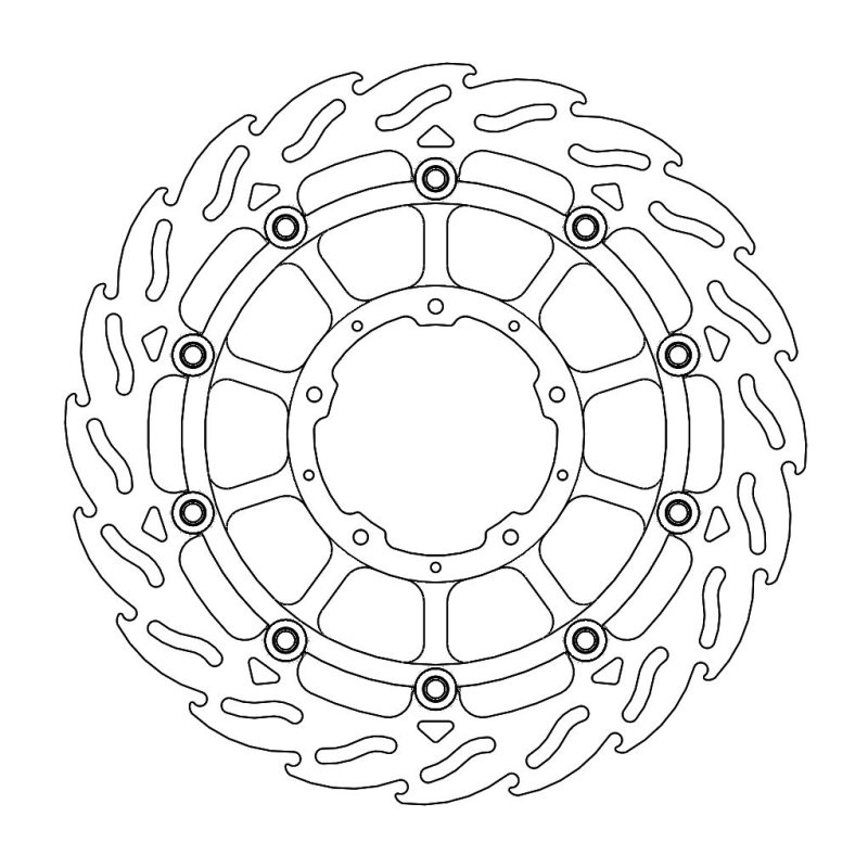 Brake Disc R Flame Fr L von Moto-Master