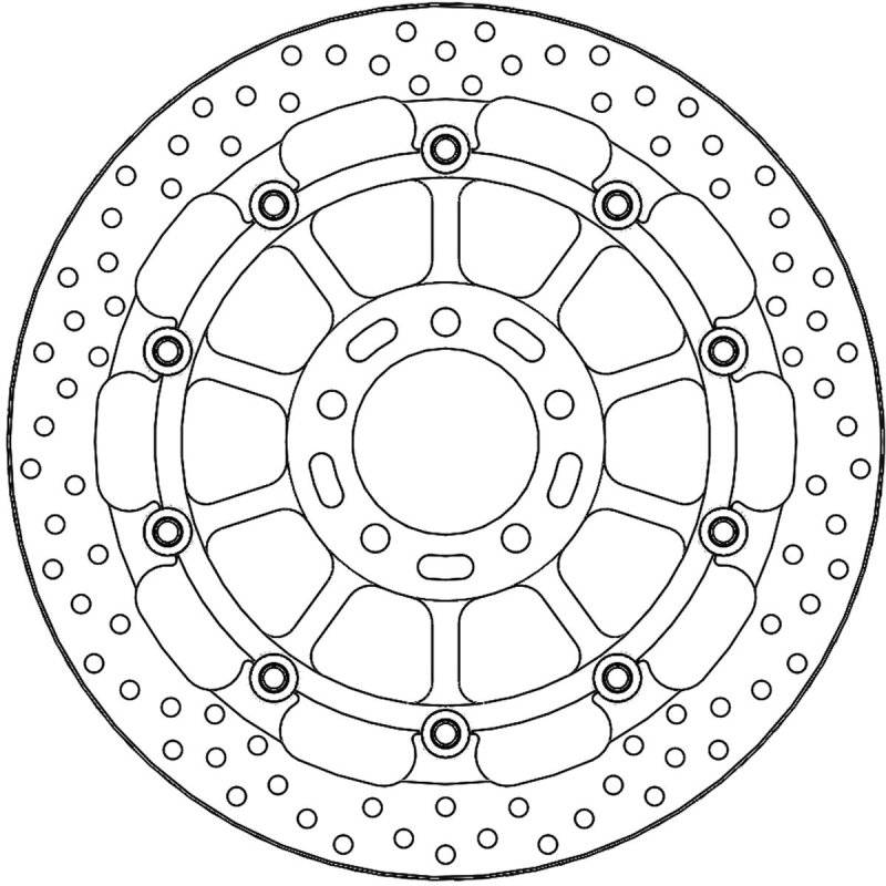 Brake Disc R Halo Fr L/R von Moto-Master