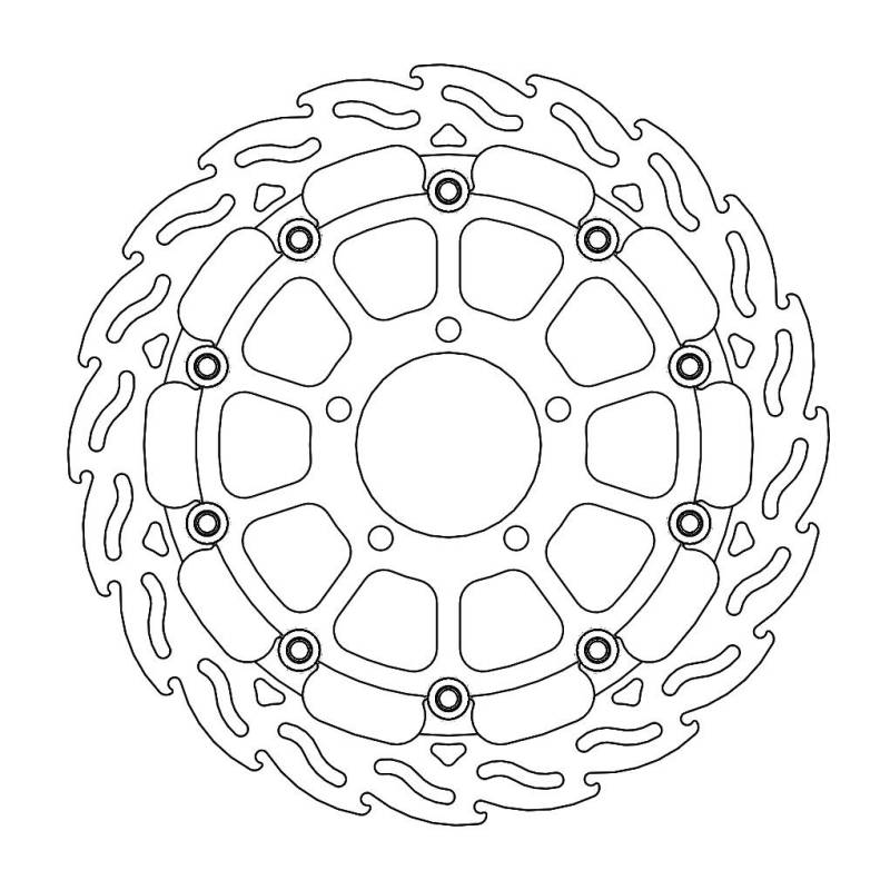 MOTO-MASTER Brake Disc Flame Racing Ft R von Moto-Master