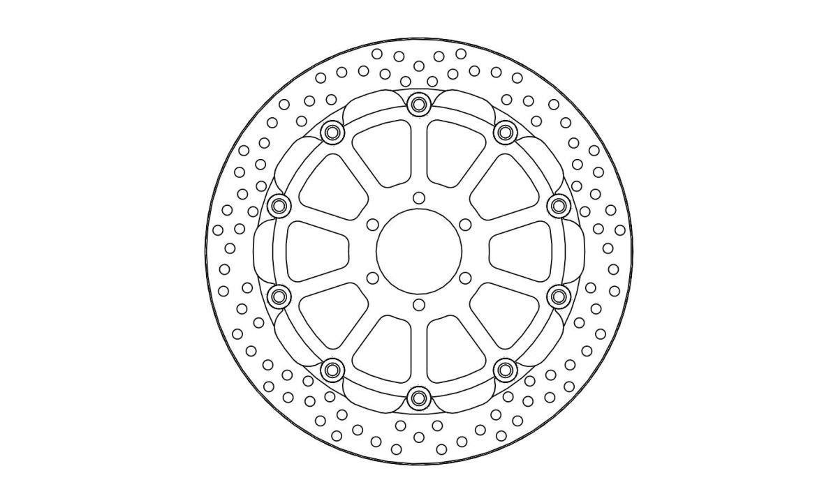 MOTO-MASTER Brake Disc Halo Float Ft von Moto-Master