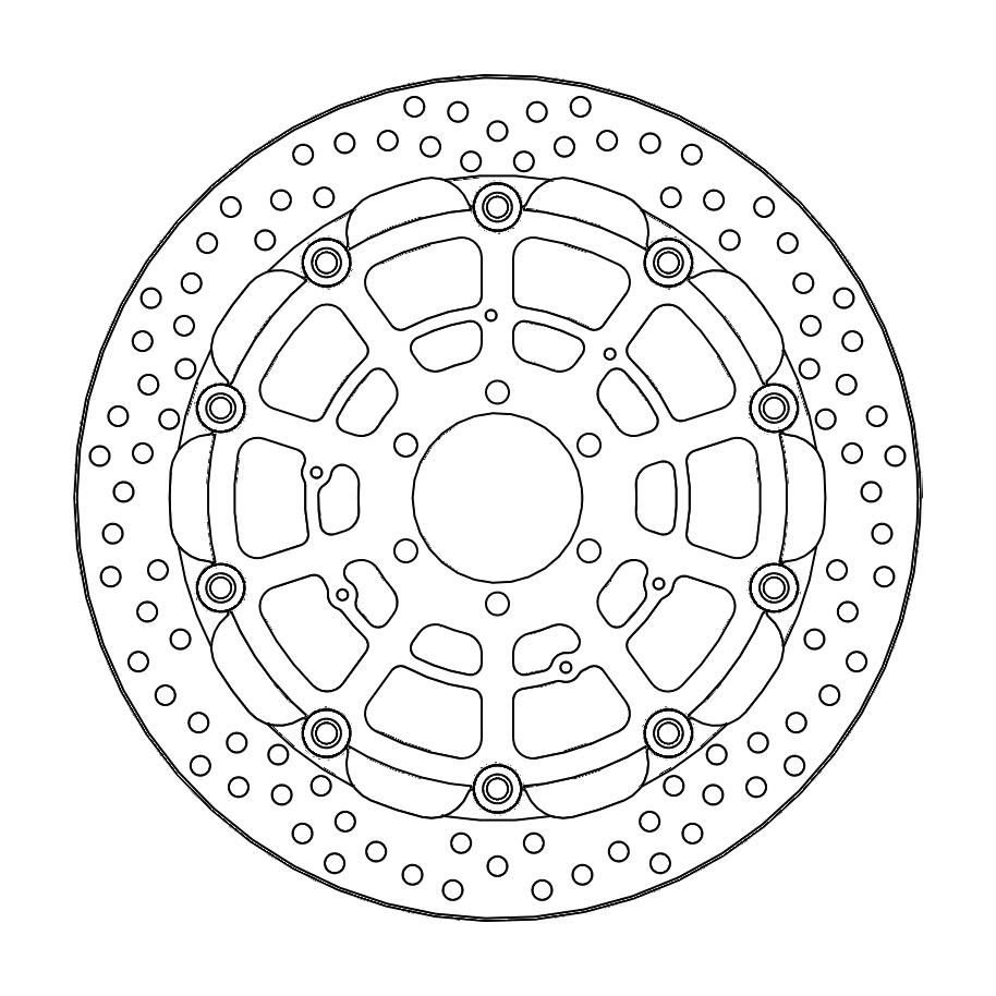 MOTO-MASTER Brake Disc Halo Racing Fr L von Moto-Master