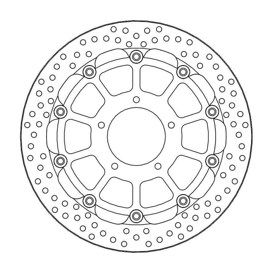 MOTO-MASTER Brake Disc Halo Racing Fr von Moto-Master