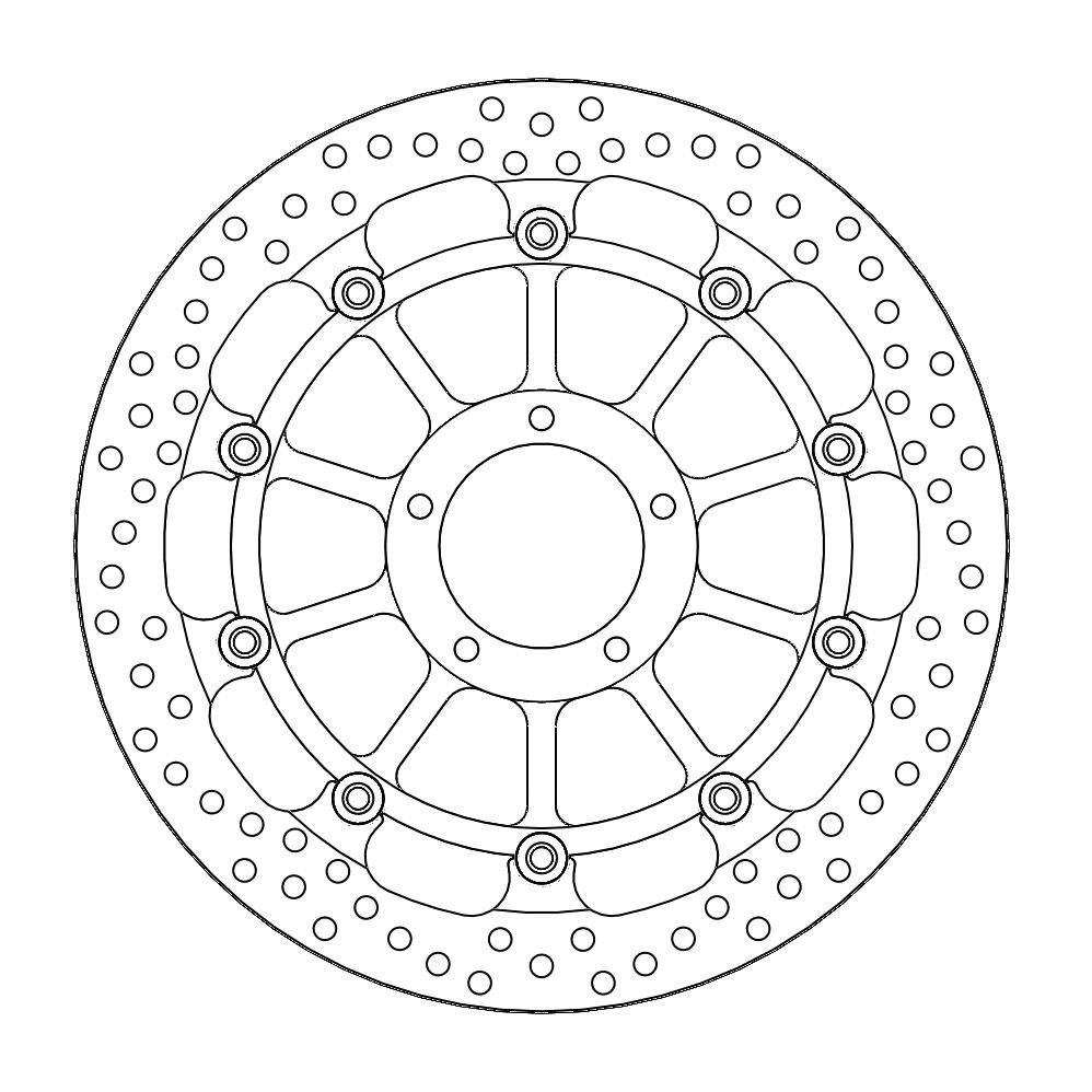 MOTO-MASTER Brake Disc Halo Racing Fr von Moto-Master