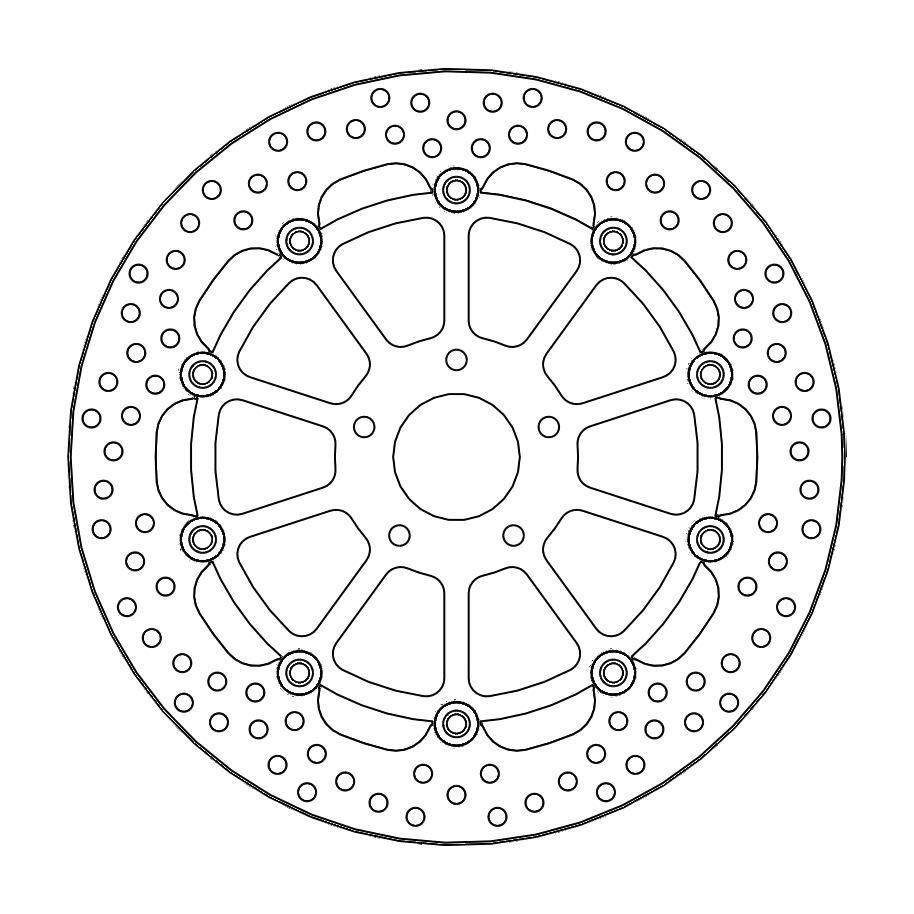 MOTO-MASTER Brake Disc Halo Racing Fr von Moto-Master