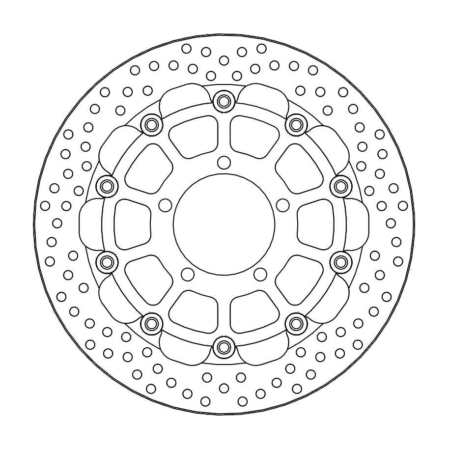 MOTO-MASTER Brake Disc Halo Racing Fr von Moto-Master