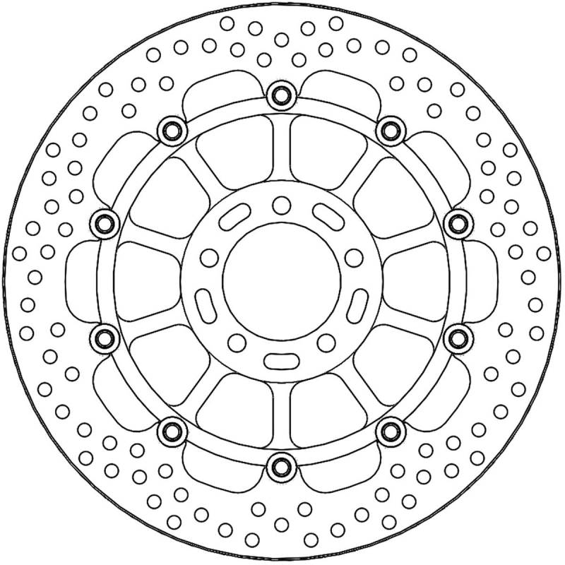 MOTO-MASTER Brake Disc Halo Racing Fr von Moto-Master