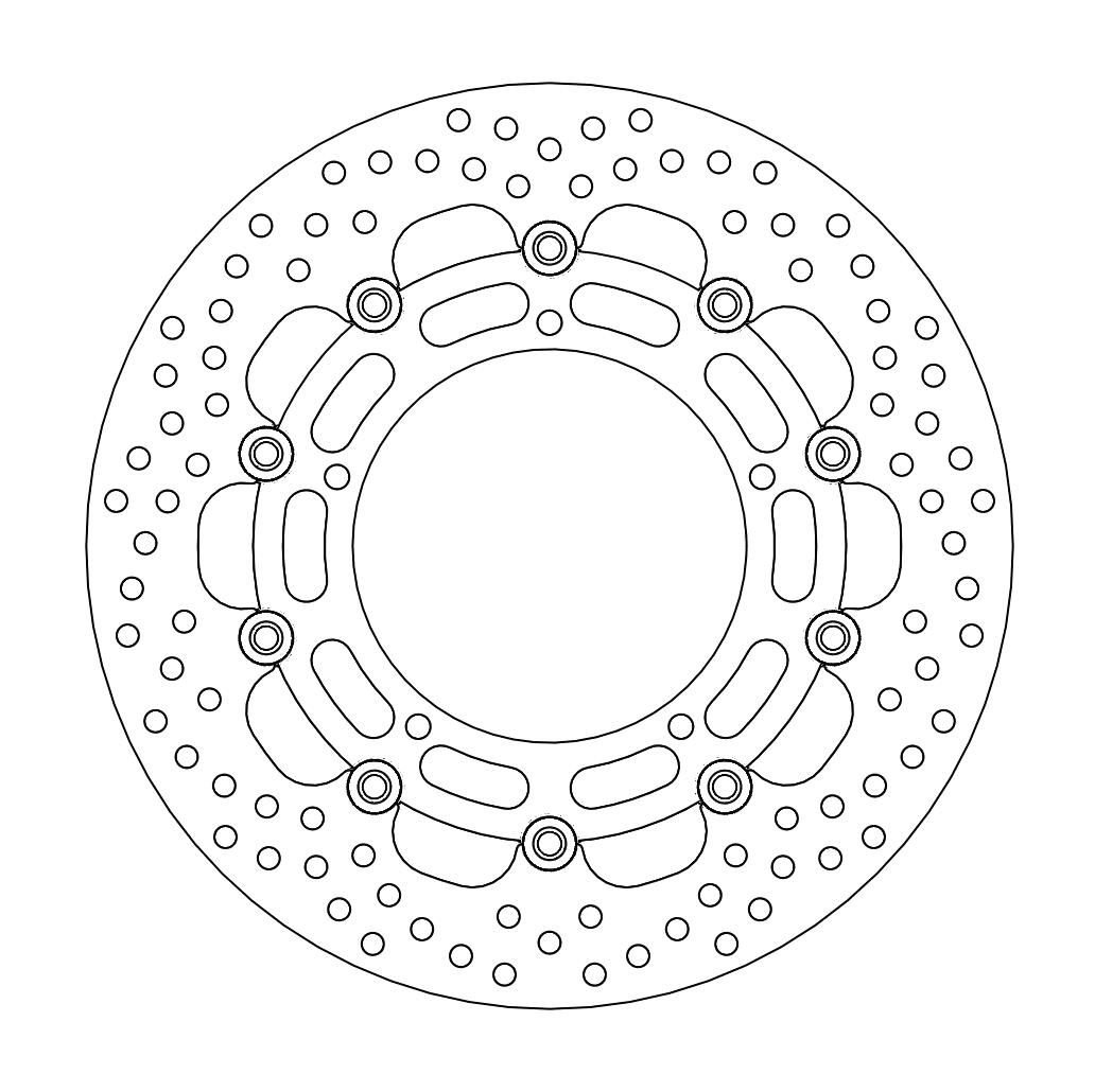 MOTO-MASTER Brake Disc Halo Racing Fr von Moto-Master