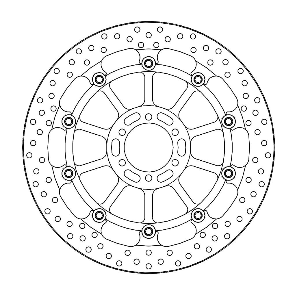 MOTO-MASTER Brake Disc Halo T-Floater Ft von Moto-Master