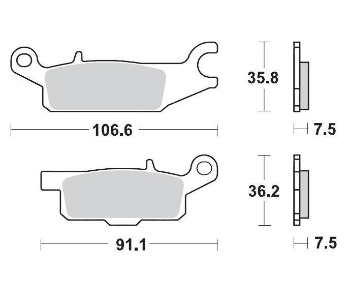 MOTO-MASTER Brake Pad Racing von Moto-Master