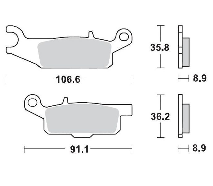 MOTO-MASTER Brake Pad Racing von Moto-Master