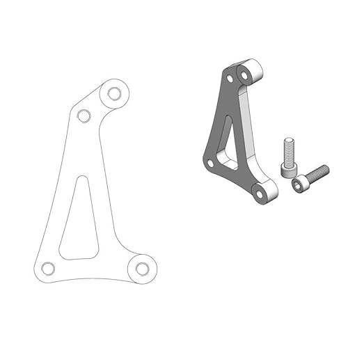 Moto Master Adapter Halterung für Supermoto Racing 320mm von Moto Master