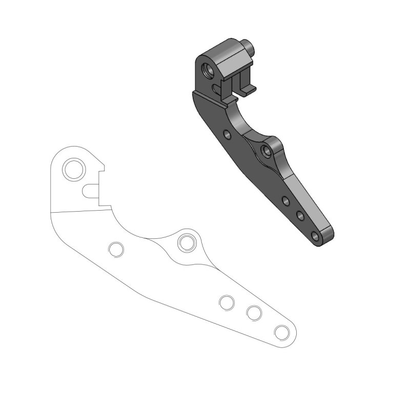 Moto-Master Brake Caliper Adaptor Da MM211057 von Moto-Master