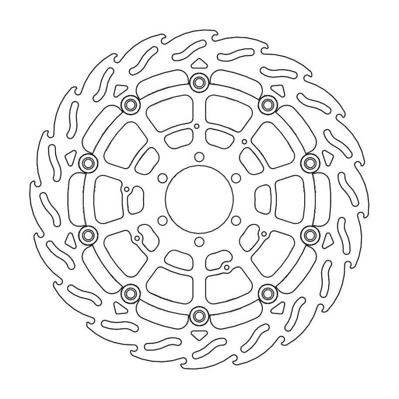Moto-Master Bremmscheibe Flame Vorne Float Le 112194 von Moto-Master