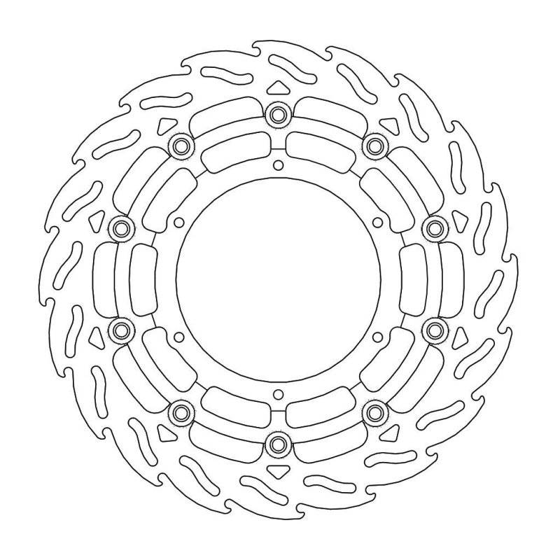 Moto-Master Bremmscheibe Flame Vorne Float Ri 112171 von Moto-Master