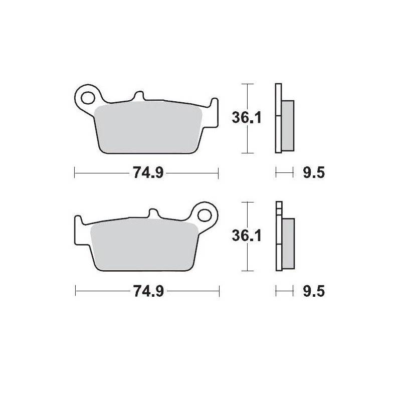 Moto-Master Bremsbeläge 091811 091811 von Moto-Master