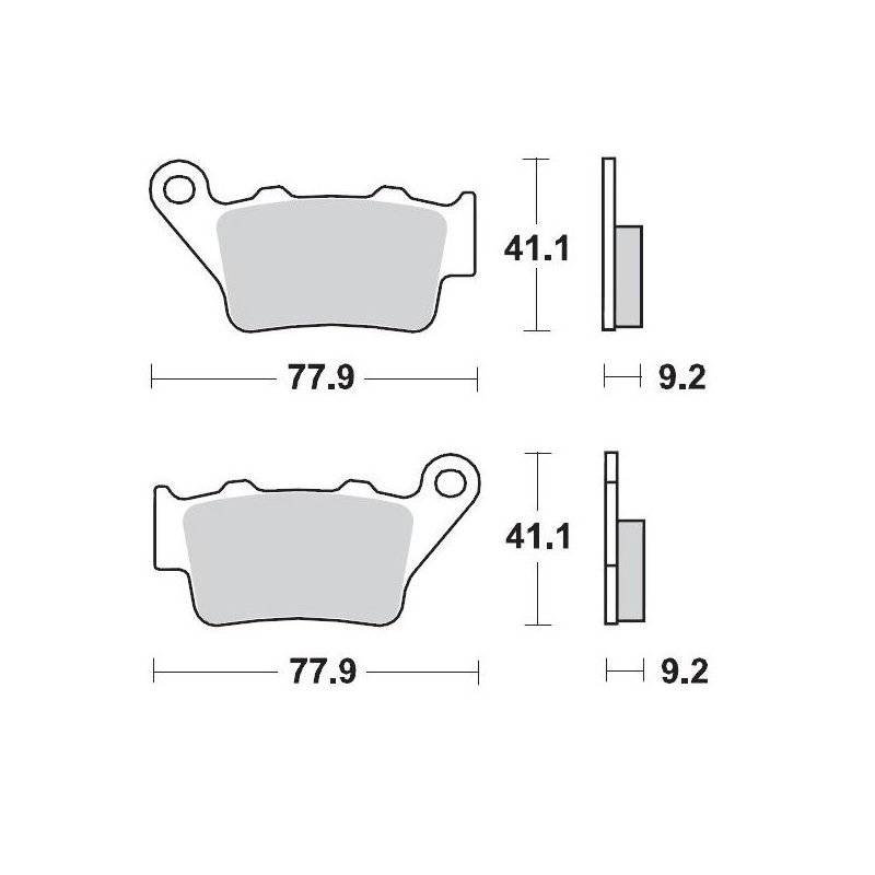 Moto-Master Bremsbeläge 093212 093212 von Moto-Master