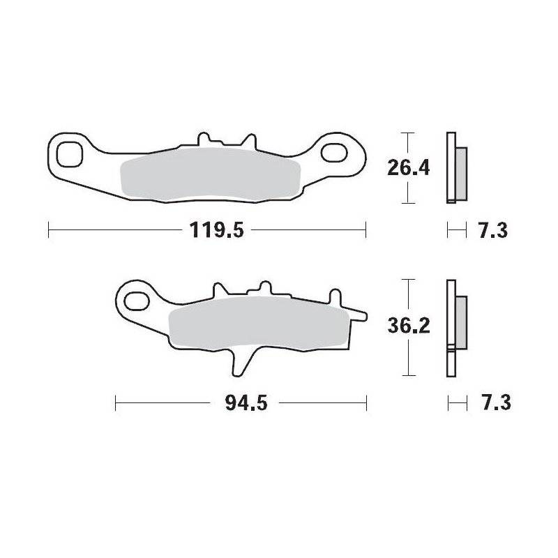 Moto-Master Bremsbeläge 093911 093911 von Moto-Master