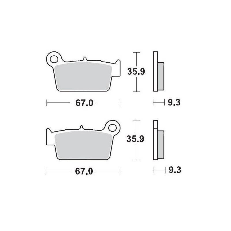 Moto-Master Bremsbeläge 094511 094511 von Moto-Master