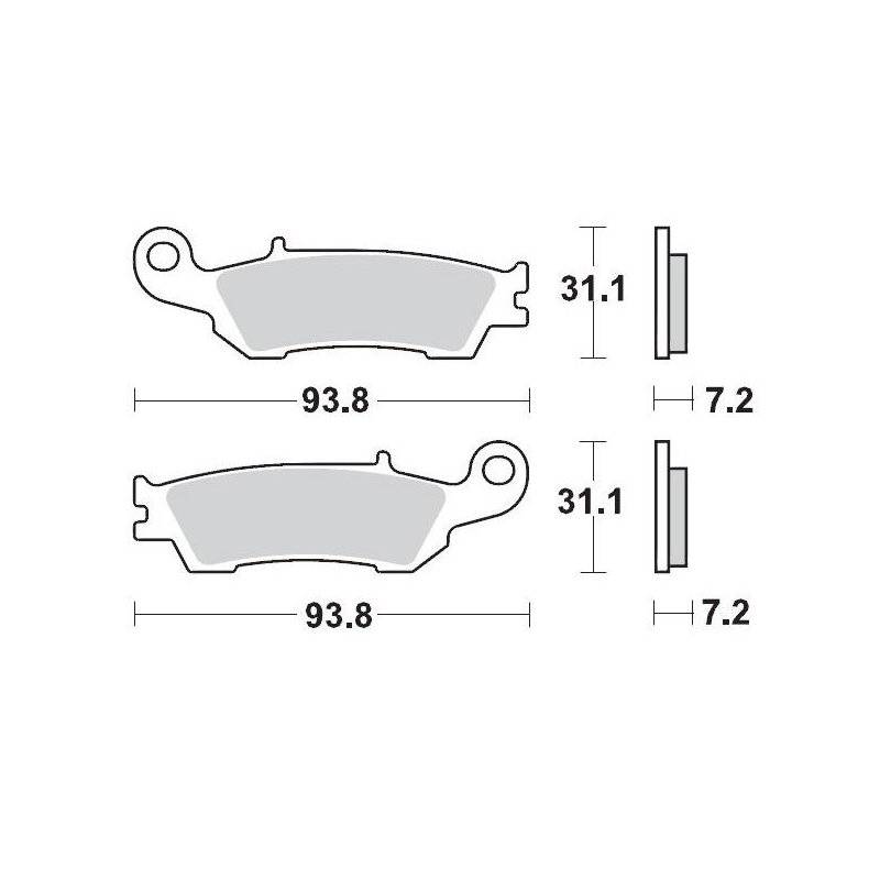 Moto-Master Bremsbeläge 094912 094912 von Moto-Master