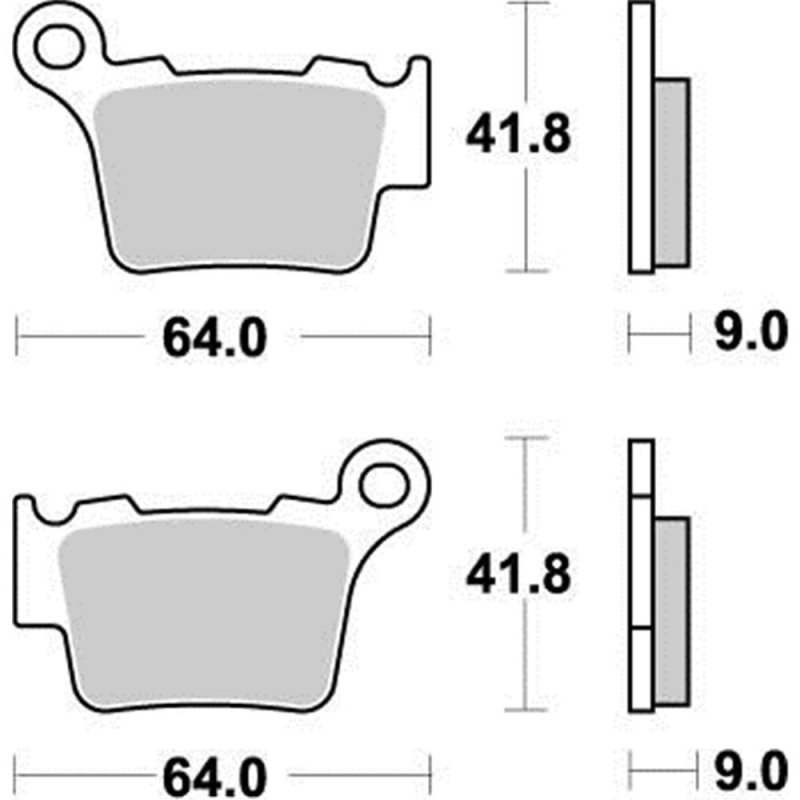 Moto-Master Bremsbeläge Hinten Compound 21 MM94421 von Moto-Master