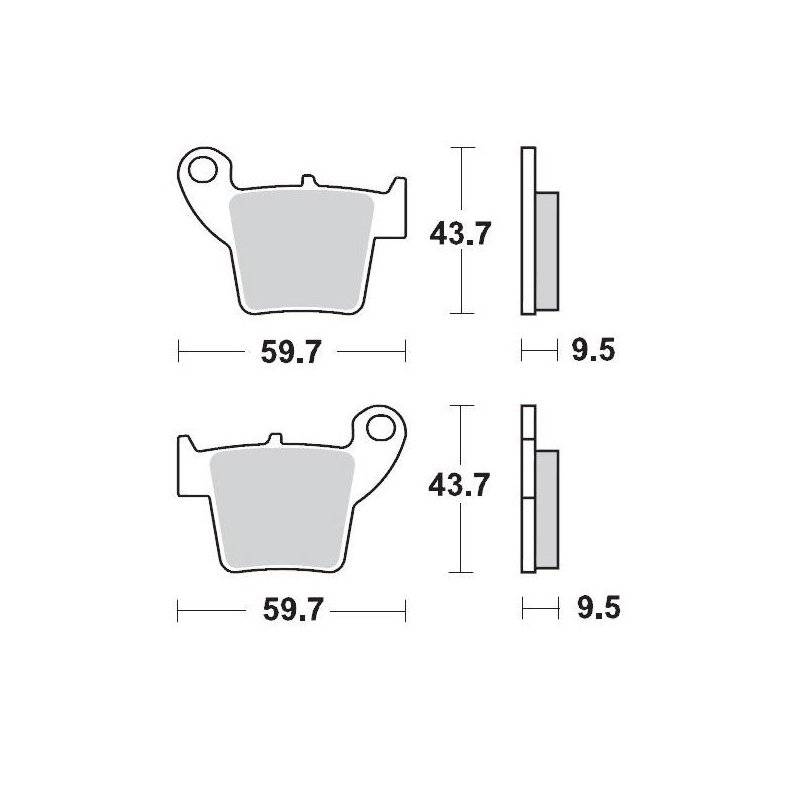 Moto-Master Bremsbeläge Hinten Honda Compound 11 MM94311 von Moto-Master