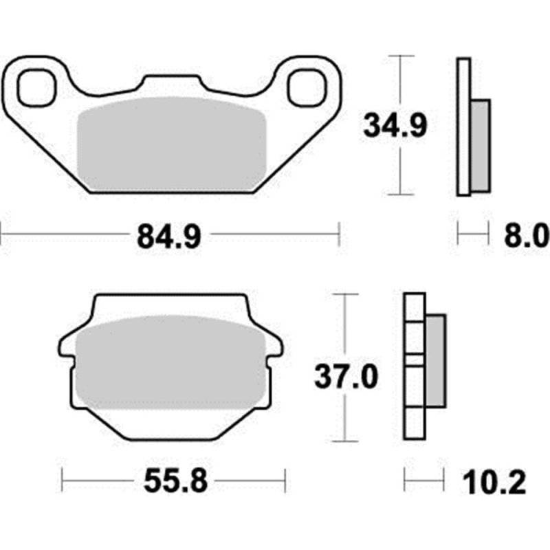 Moto-Master Bremsbeläge Nitro 091321 von Moto-Master