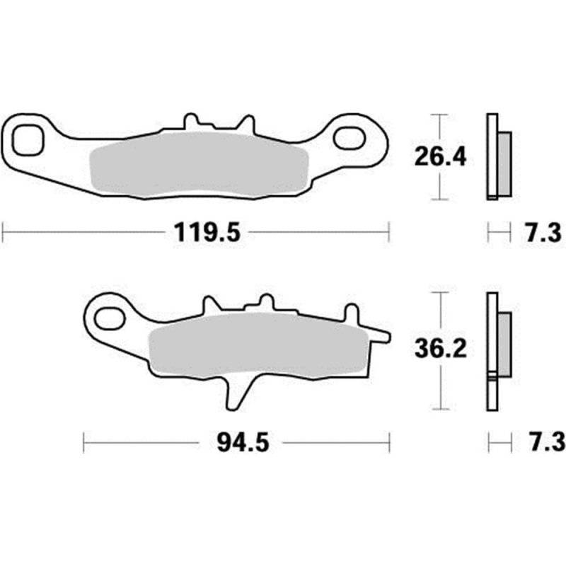 Moto-Master Bremsbeläge Nitro 093921 von Moto-Master