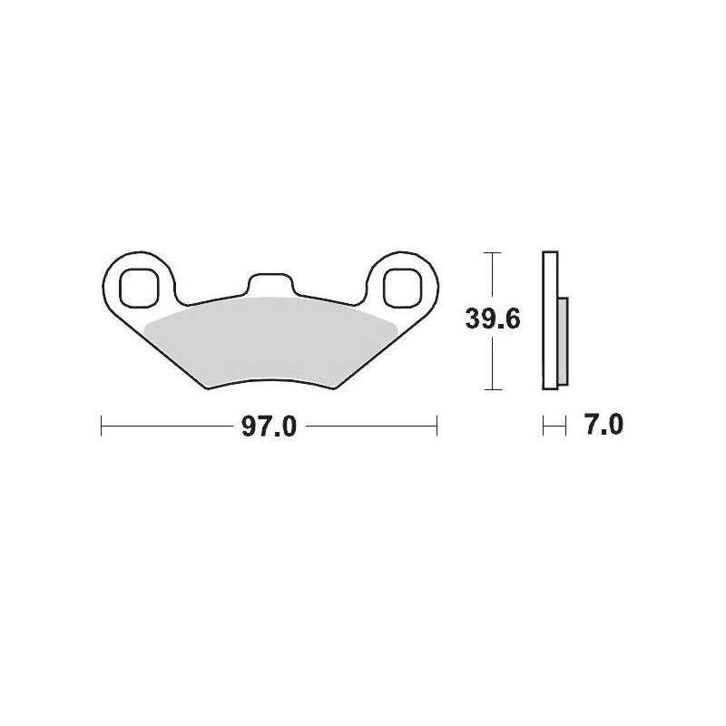 Moto-Master Bremsbeläge Polaris 097511 von Moto-Master