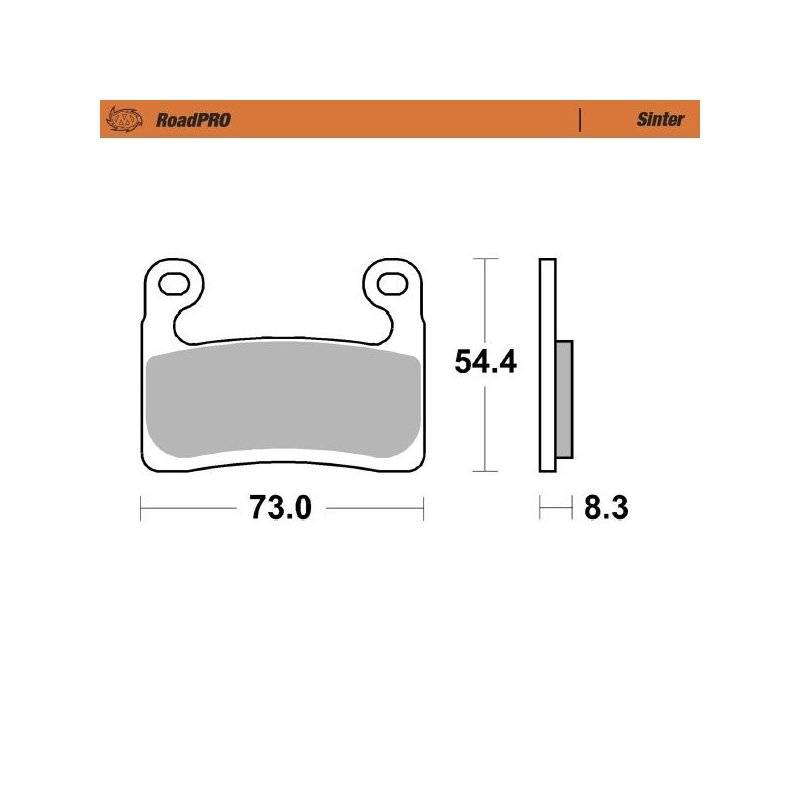 Moto-Master Bremsbeläge Sinter 413501 von Moto-Master