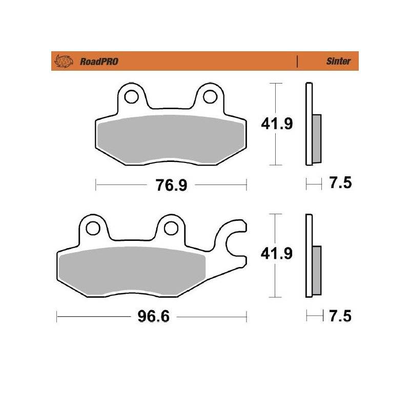 Moto-Master Bremsbeläge Sinter 413701 von Moto-Master